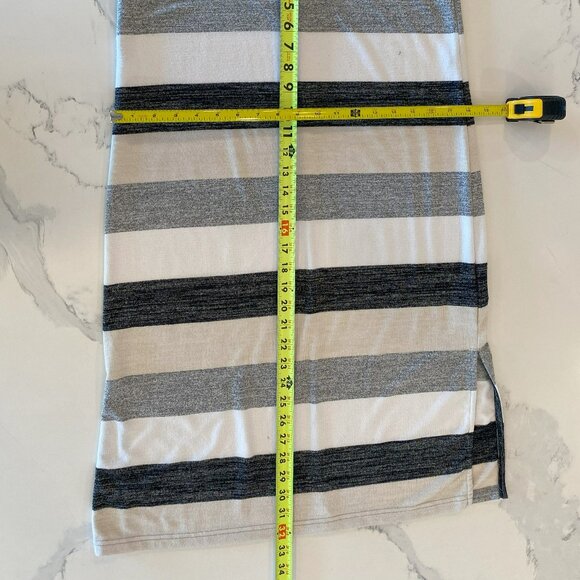 GAP Striped Maxi Dress - Gray, White, Cream - Picture 2 of 5